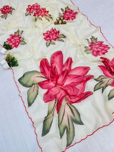 Svara floral digital print wholesale sarees in india